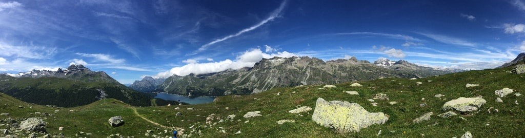 Engadin Sommer Landschaft Sils Maria