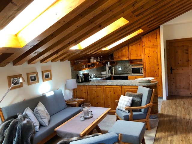 Modern fully equipped kitchen vacation rental Sils Maria